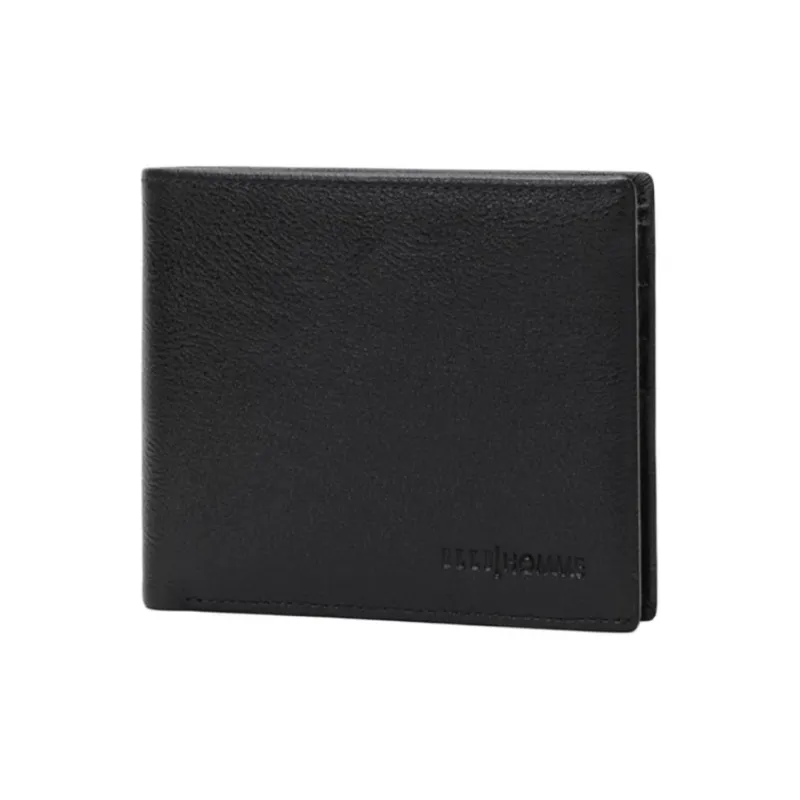 ELLE HOMME Cow Head Leather Wallets Regular Men's Black-1