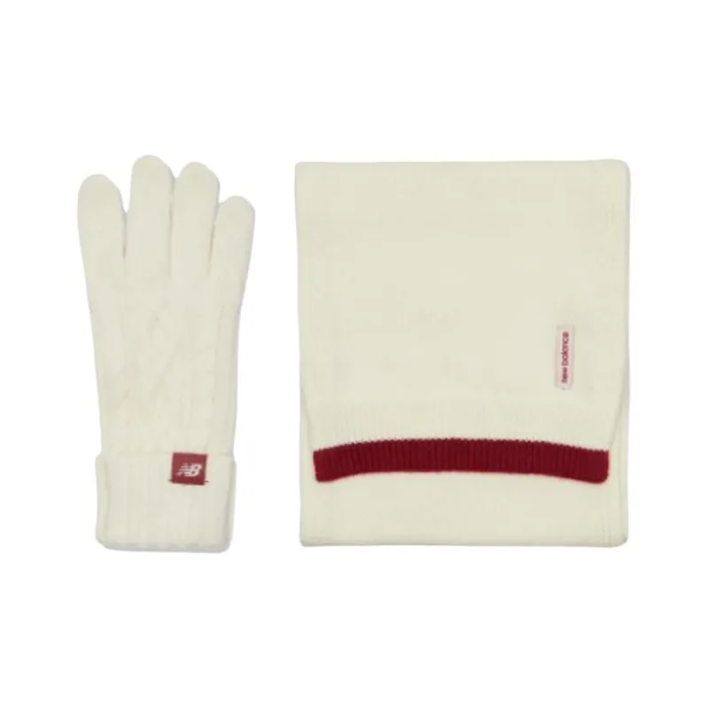 New Balance Nylon Knit Gloves Unisex White-0