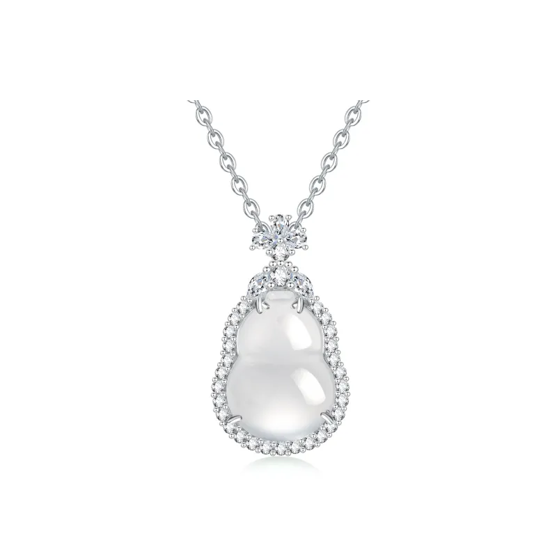 Lao Feng Xiang Chalcedony Necklaces Unisex-0