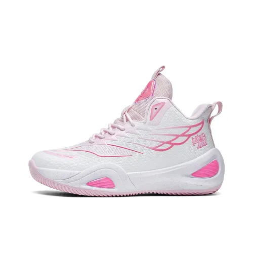 CAMKIDS Slip Resistant Anti Kick Wear Resistant Rebound Breathable Mid Top Children's Basketball Shoes Teenagers