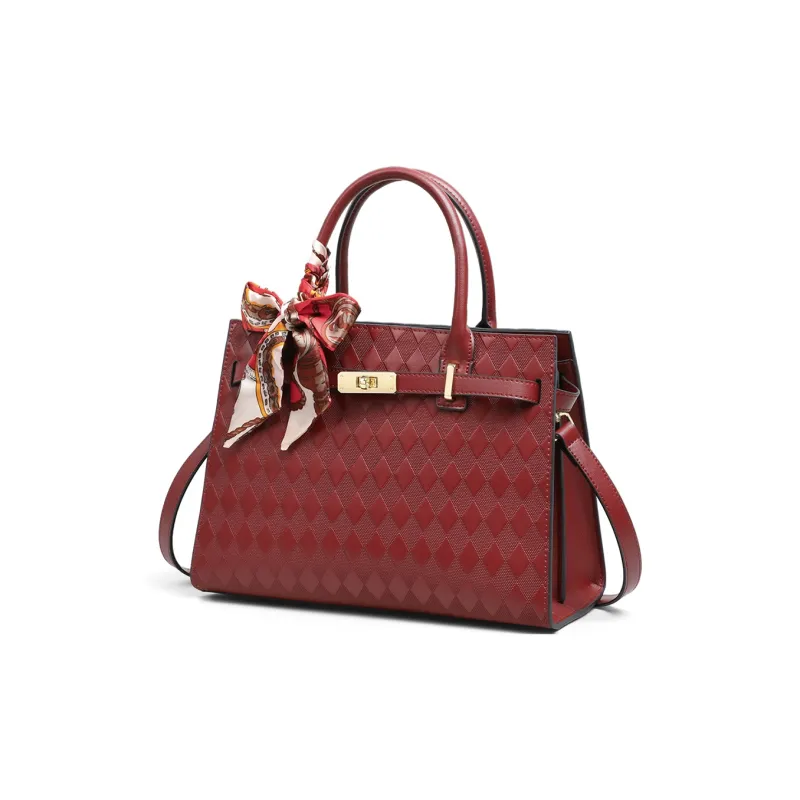 COMELY Cow Leather Handbags Shoulder Bag Crossbody Bag Regular Women's Burgundy-3