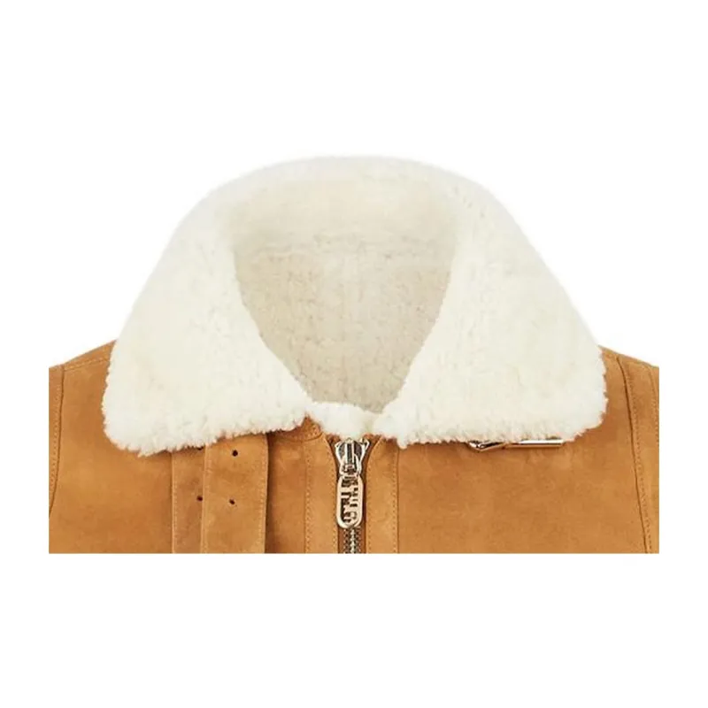 FENDI Leather Jackets Women's Brown-3