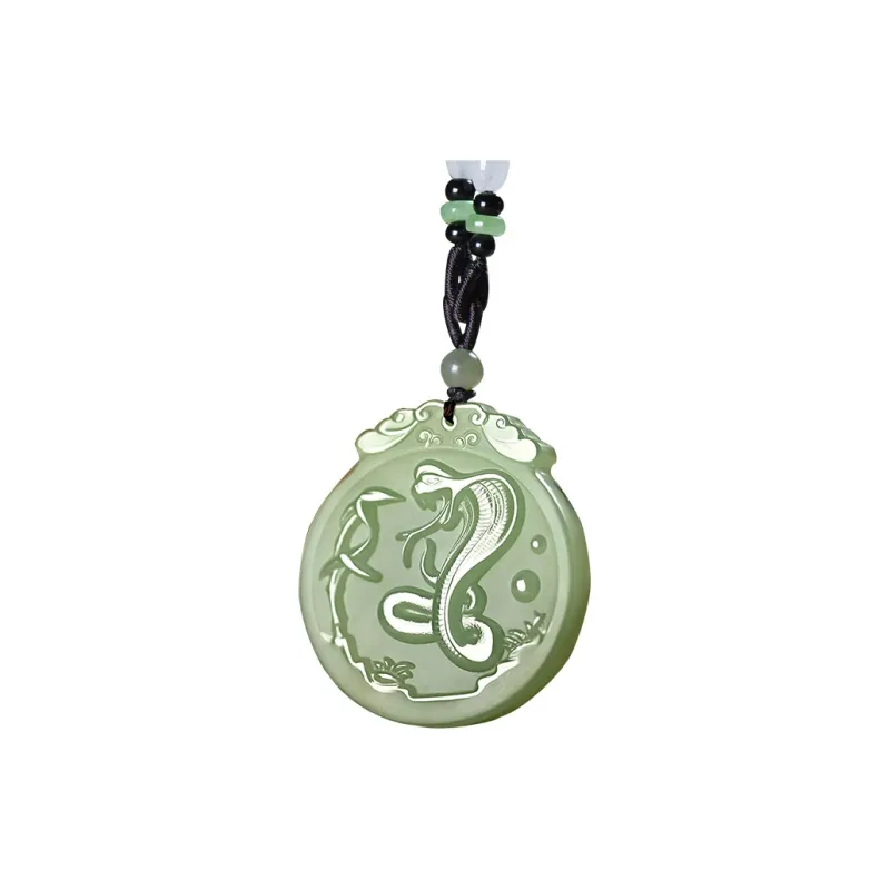 KUNYUYAO Hetian Jade Pendants Pale Greenish White Jade Unisex-37