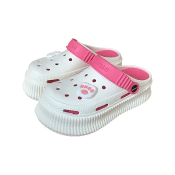 SHIGUDE Slippers Women's, White Rose Red