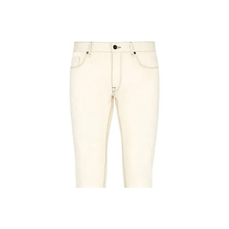 FENDI Jeans Men Light Yellow-4
