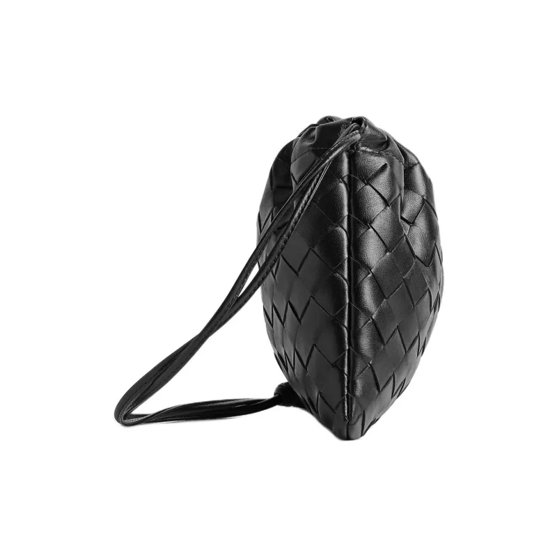 Bottega Veneta Cow Leather Clutch, Crossbody Bag, Shoulder Bag Trumpets Women's Black-2