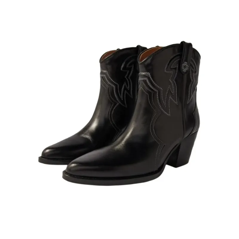 Maje 65mm Leather Cowboy Boots Women's-2