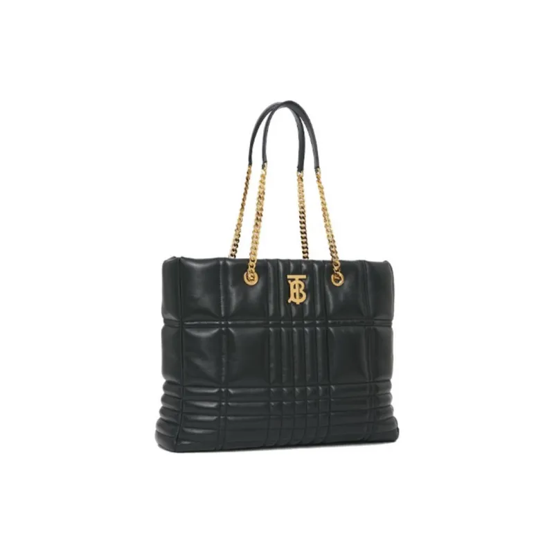 Burberry Lambskin Shoulder Bag Crossbody Bag Handbag Medium Size Women's Black-1