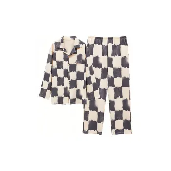 Xiang Ning Pai Pajama Set Unisex Cream Gray
