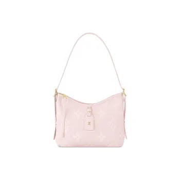 LOUIS VUITTON Carryall Calfskin Handbag, Shoulder Bag Small Size Women's Pink