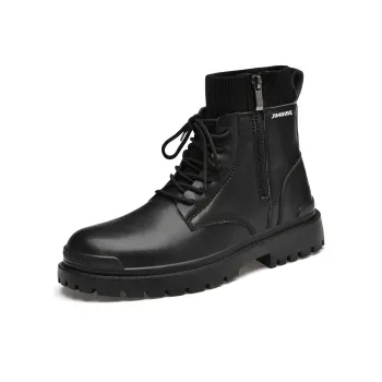 King Jinmai Short Martin Boot Men's Black