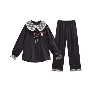 GUKOO x Hello Kitty Pajama Set Women's Graphite Gray