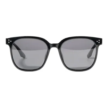 Conant Sunglasses Unisex Black Oversized Frame