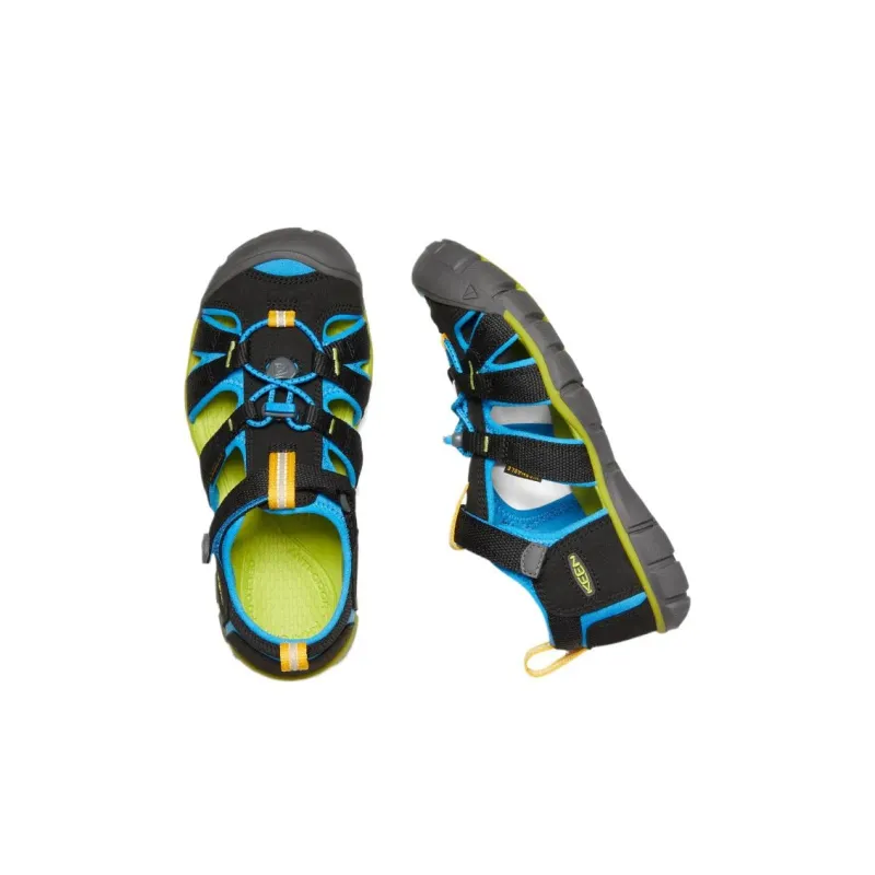 KEEN Seacamp 2 Breathable, Slip Resistant, And Abrasion Resistant Low Top Children's Sandals Black Kids'-4