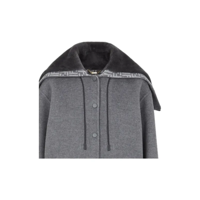 FENDI Jackets Women's Gray-4