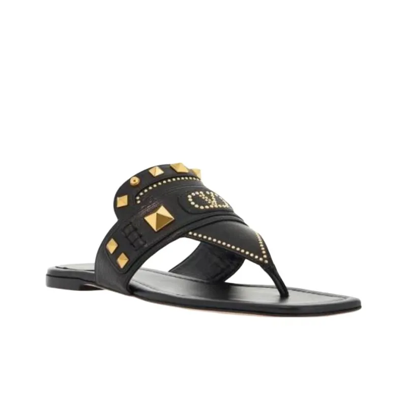 Valentino Garavani Rockstud Slip On Flip Flops-2