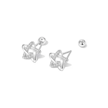 ETAHLOVE Sterling Silver Stud Earrings Women's Bestie Girlfriend Birthday Surprise Anniversary Commemoration