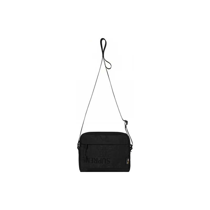 Supreme Nylon Crossbody Bag, Shoulder Bag Regular Unisex Black-4