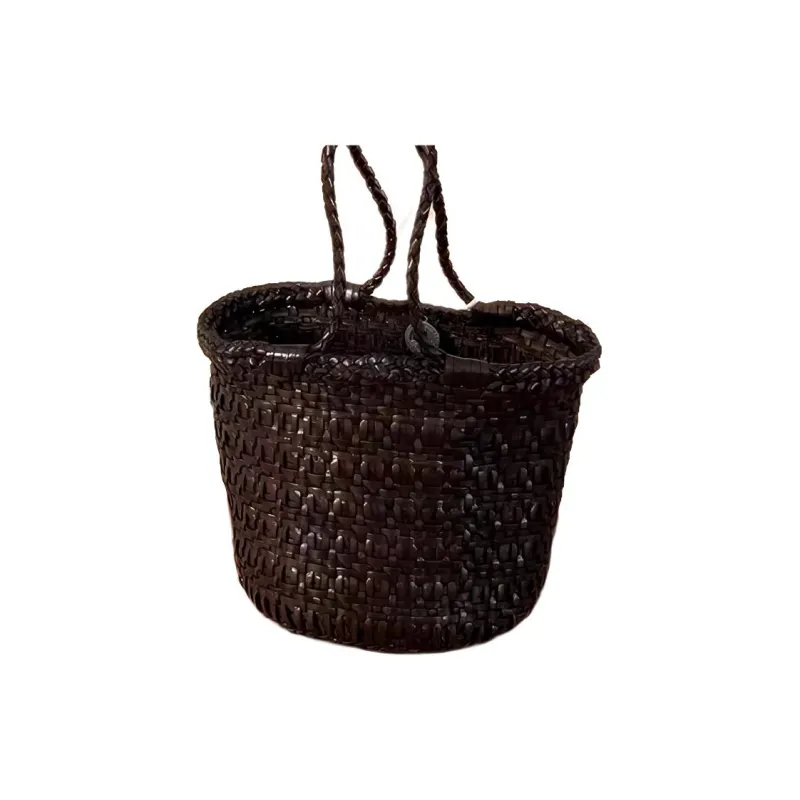 Dragon Diffusion Calfskin Handbag Regular Women's Brown-1
