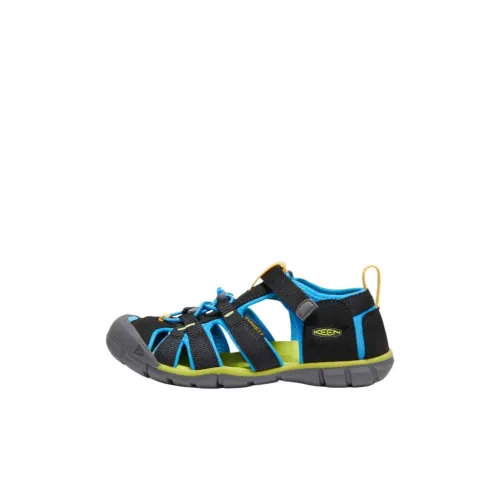 KEEN Seacamp 2 Breathable, Slip Resistant, And Abrasion Resistant Low Top Children's Sandals Black Kids'