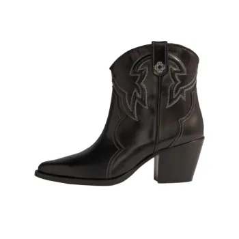 Maje 65mm Leather Cowboy Boots Women's