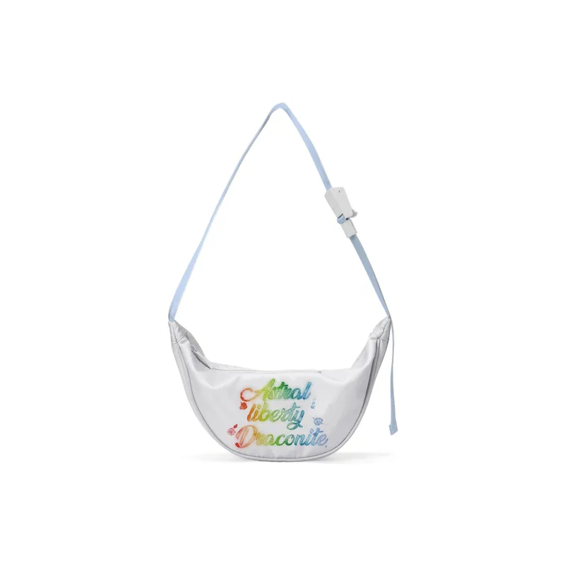 DRACONITE Polyester Shoulder Bag Regular Unisex White-0