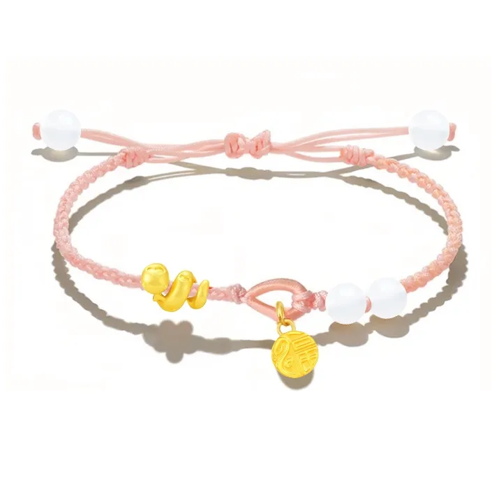 SINO GEM Gold Bracelet Unisex-4