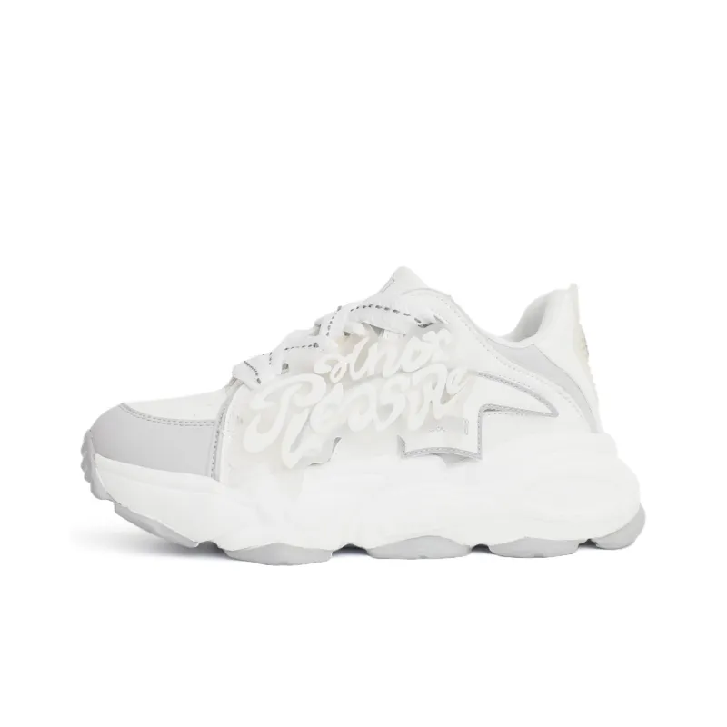 PAIN OR PLEASURE Kids' Skateboarding Shoes White Gray Teenagers-0