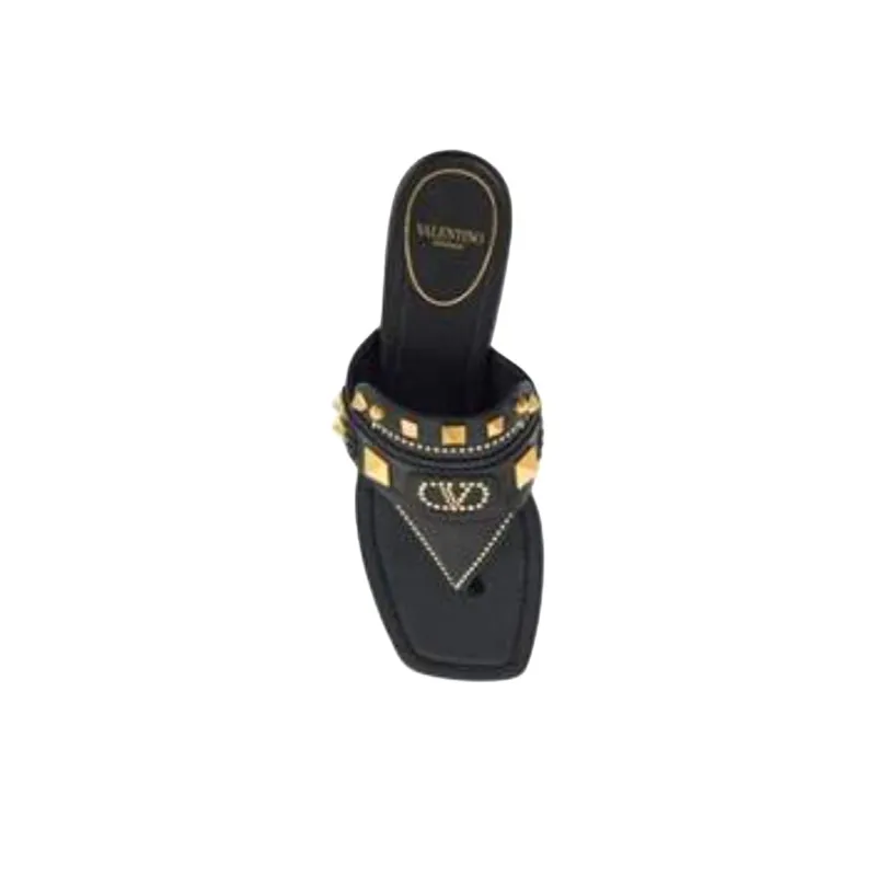 Valentino Garavani Rockstud Slip On Flip Flops-3