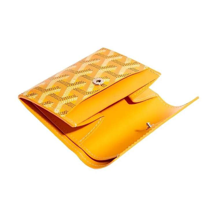 GOYARD MARIGNY Canvas With Leather Coin Purse Women's Yellow-1