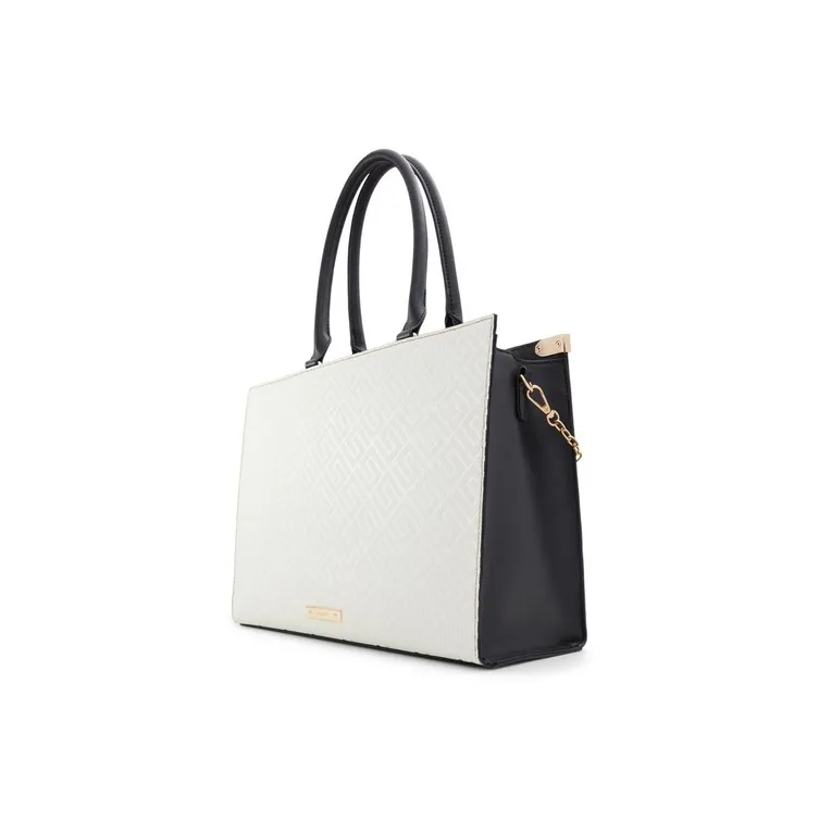 ALDO Artificial Leather Crossbody Bag, Handbag Medium Size Women's Bone/Mixed Color-1