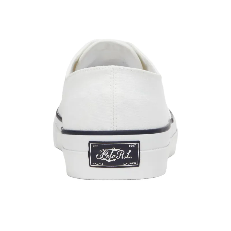 Polo Ralph Lauren Keaton Low-Top Canvas Shoes Men's White-3