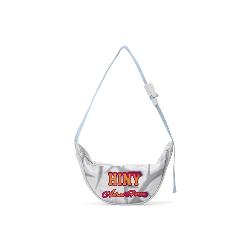 HINY Polyester One Shoulder Crossbody Bag Sling Bag Fanny Pack Regular Unisex White-11