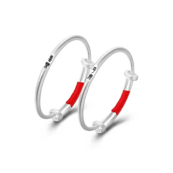 YASHENGZHUBAO 999 Fine Silver Bangles Kids'