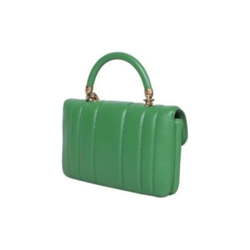 TORY BURCH Kira Nappa Leather Shoulder Bag Crossbody Bag Handbag Mini Women's Green-1