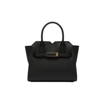 Valextra Soft Calfskin One Shoulder Handbag Micro Women's Black
