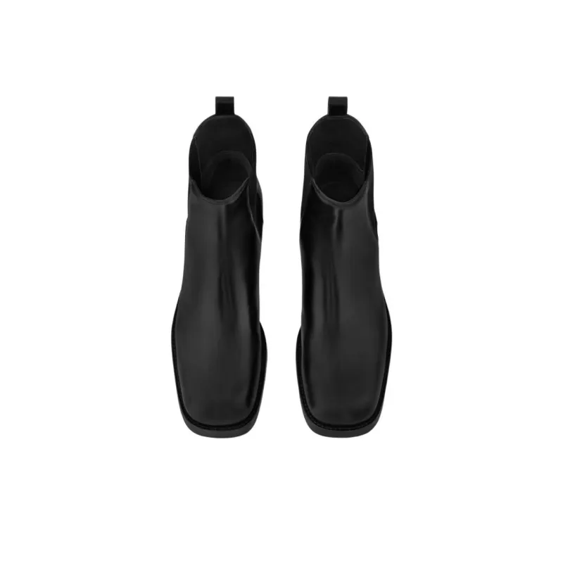 LOUIS VUITTON Agent 2025 Spring Summer Men's Collection Short Chelsea Boots Men's Black-3