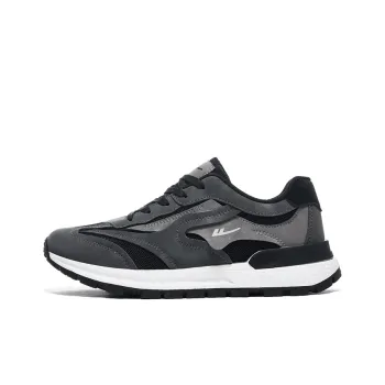 Warrior Mars 3.0 Lightweight Wear-Resistant And Slip-Resistant Low-Top Casual Shoes Men's Black Gray Color