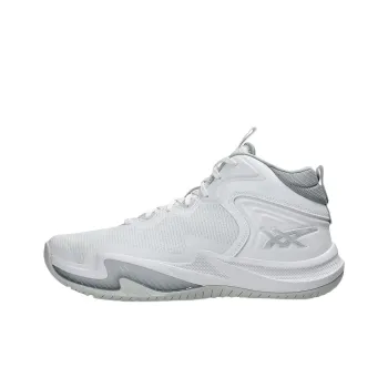 Asics NOVA SURGE 3 Anti Slip Wear Resistant High Top Basketball Shoes Men's White Gray