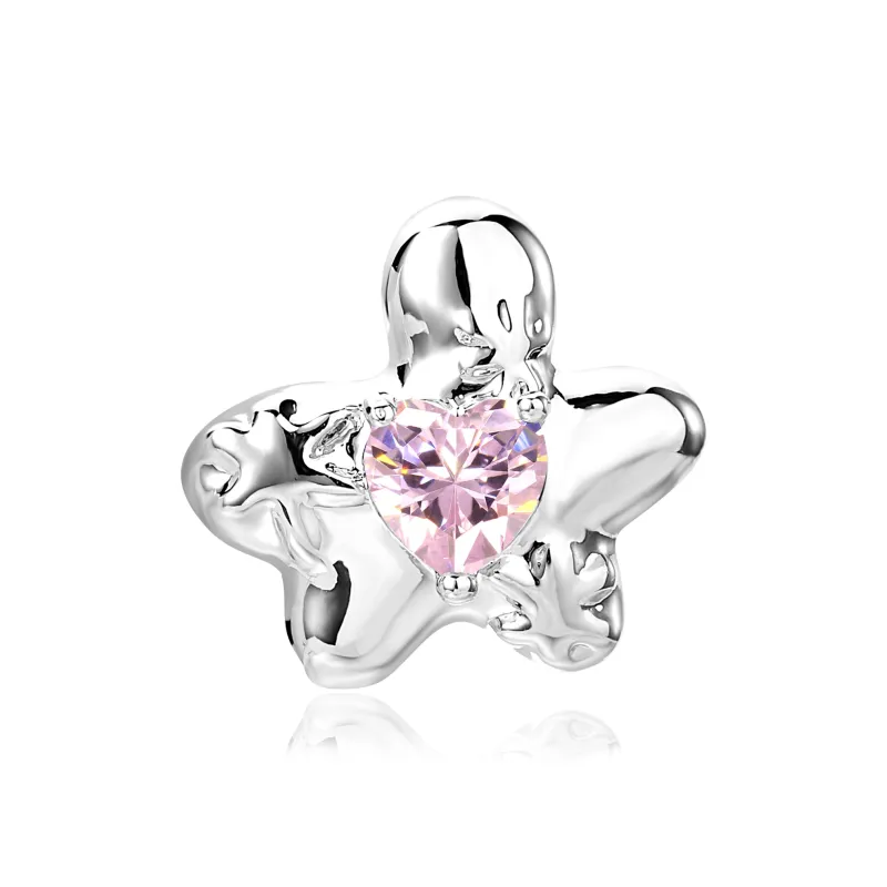CLARKIA FLOWER 925 Sterling Silver Stud Earrings Women's-1