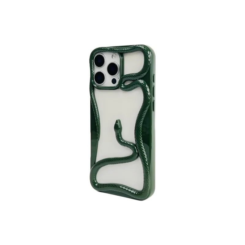 Sopi TPU Material Cut Out Snake Year Limited Phone Cases Compatible With IPhone 16/15 Pro Max/Apple 13/14 Pro/Max-14