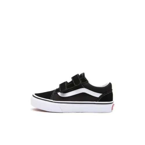 Vans Anti Slip Wear Resistant Low Top Kids' Skateboarding Shoes Black/White Kids'