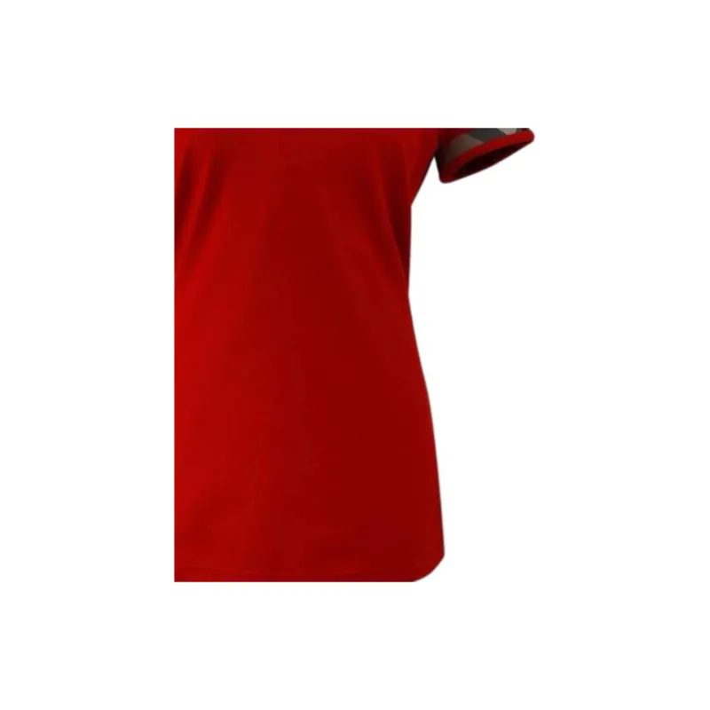 Burberry Polo Shirt Women's Red-2