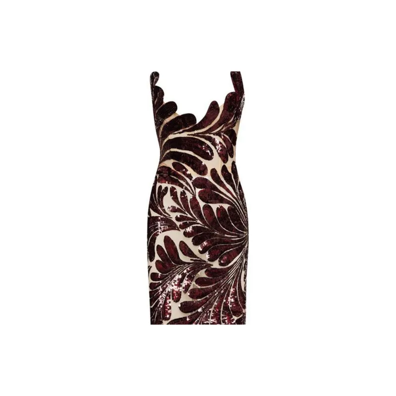 Oscar De La Renta Fern Sequin-embellished Midi Dress-5