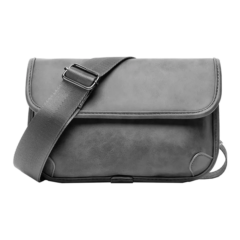KONADCT PU Shoulder Bag, Crossbody Bag Regular Unisex Khaki/Checkered Black/Monogram/Gray/Woven Black-7