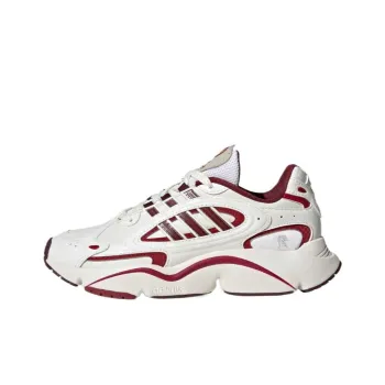 Adidas Originals Ozmillen Slip Resistant Low Top Casual Shoes Unisex White Light Scarlet Maroon