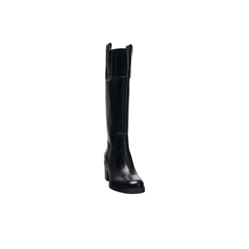 ZARA Knee high Boots 6.5cm Women's Black-3