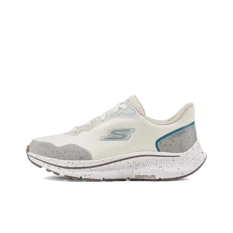 Skechers WOMEN'S GO Series Anti Slip Wear Resistant Low Top Casual Running Shoes Women's Ivory-0