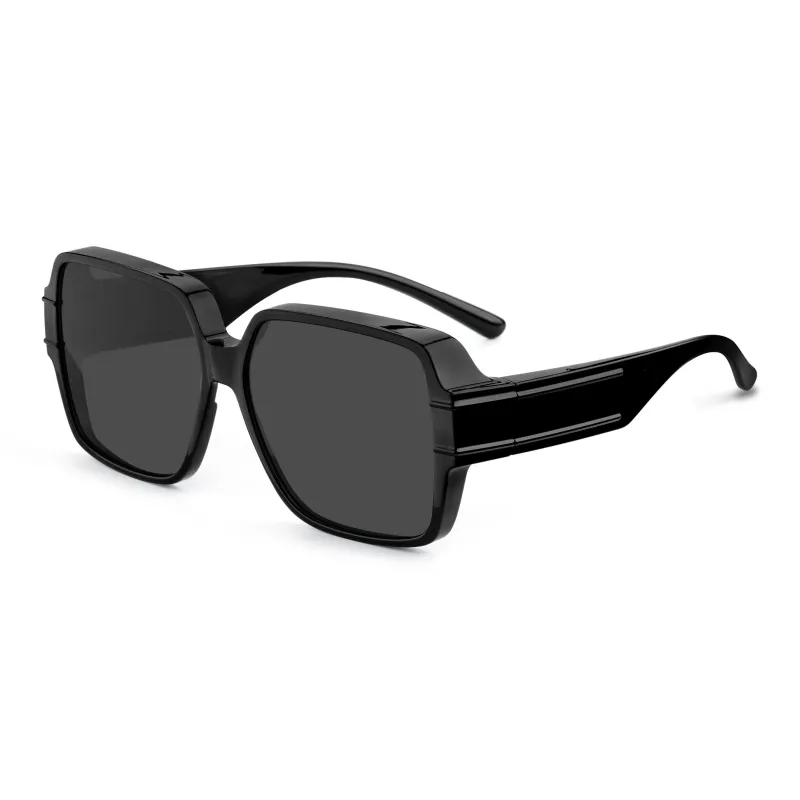 Wood Premium TR/Memory Plastic Square Sunglasses Unisex-2