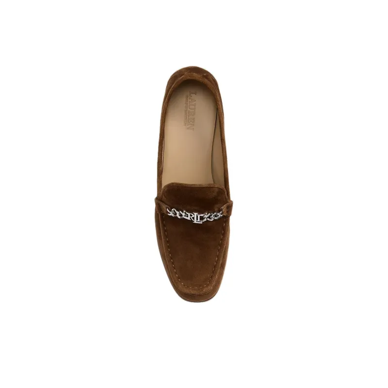 LAUREN RALPH LAUREN Winslet Chunky Heel High Heels 5.5cm Women's Brown-3